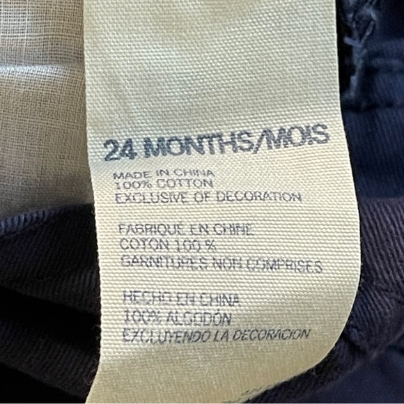 OshKosh B'Gosh Embroidered Football Navy Overalls 24M - Picture 5 of 5